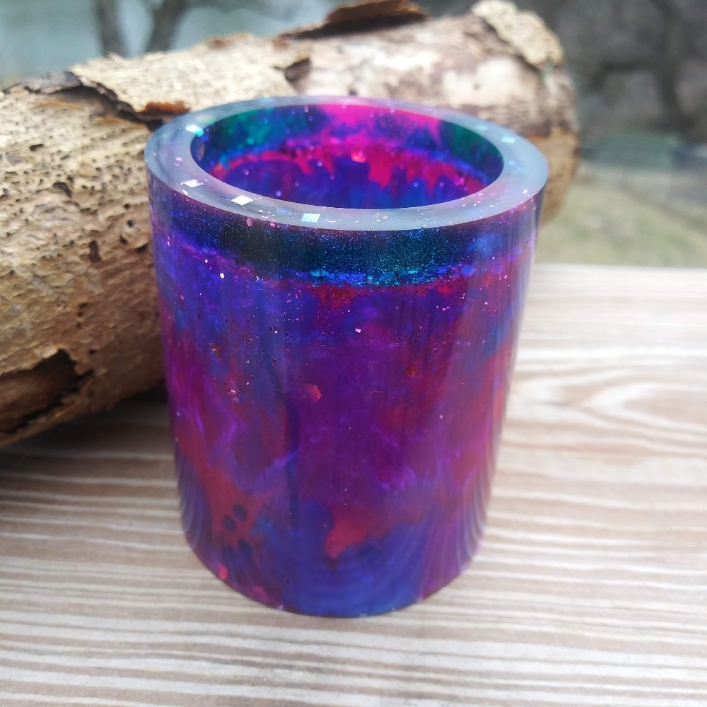 ๐SOLD๐HAND CRAFTED Galaxy Pen Holder Resin Art - Picture 3 of 16